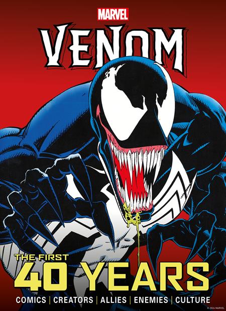 MARVELS VENOM THE FIRST 40 YEARS HC Resolicit (Order By 06/08/26) (Estimated In Store By 07/01/26) (THIS ITEM IS A PRE-ORDER AND YOU WILL NOT RECEIVE IT UNTIL AFTER THE IN STORE DATE)