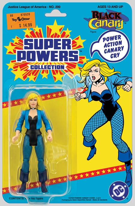 JUSTICE LEAGUE OF AMERICA #200 FACSIMILE EDITION CVR B JASON GEYER & ALEX SAVIUK BLACK CANARY SUPER POWERS ACTION FIGURE VAR (Pre-Order by 06/29/26 | Est. In-Store: 07/22/26 | Ships after release)