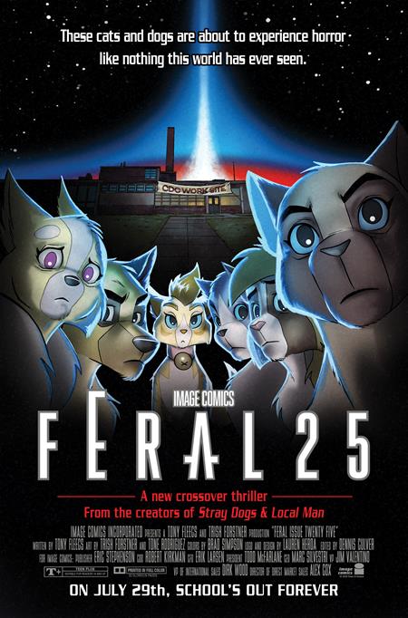 FERAL #25 CVR B TONE RODRIGUEZ & ALLEN PASSALAQUA FACULTY HOMAGE VAR (Pre-Order by 07/06/26 | Est. In-Store: 07/29/26 | Ships after release)