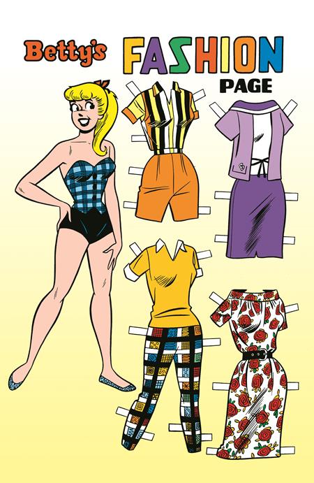 ARCHIE COMICS 85TH ANNIVERSARY PRESENTS BETTY & VERONICA FASHION PAGES (ONE-SHOT) CVR E DAN DECARLO SILVER FOIL BETTY PIN-UP VAR (Pre-Order by 08/03/26 | Est. In-Store: 08/26/26 | Ships after release)