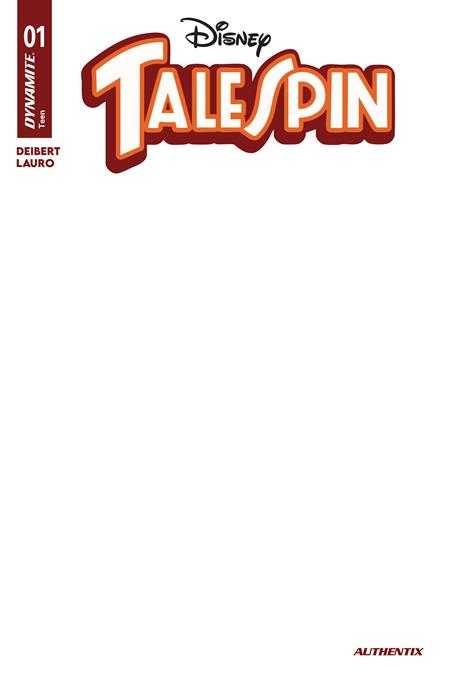 TALESPIN #1 CVR G BLANK AUTHENTIX VAR (Pre-Order by 07/27/26 | Est. In-Store: 08/19/26 | Ships after release)