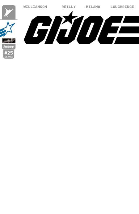 GI JOE #25 CVR G BLANK SKETCH JOE VAR (Pre-Order by 07/20/26 | Est. In-Store: 08/19/26 | Ships after release)
