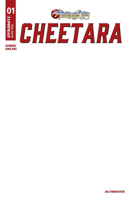 THUNDERCATS CHEETARA #1 CVR F BLANK AUTHENTIX VAR (Pre-Order by 08/10/26 | Est. In-Store: 09/02/26 | Ships after release)