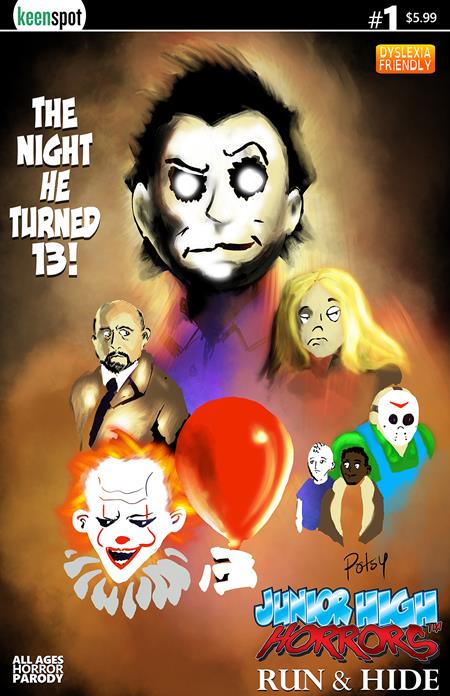 JUNIOR HIGH HORRORS RUN & HIDE #1 (ONE SHOT) CVR B ROB POTCHAK THE NIGHT HE TURNED 13 VAR (Pre-Order by 07/27/26 | Est. In-Store: 09/23/26 | Ships after release)