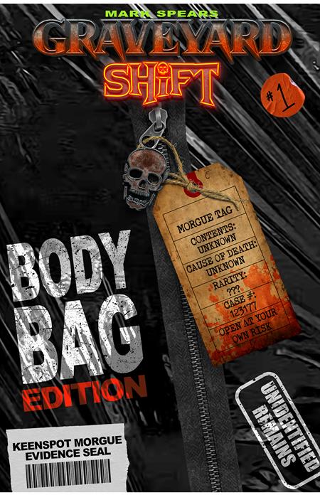 MARK SPEARS GRAVEYARD SHIFT #1 CVR D MARK SPEARS BODY BAG EDITION BLIND BAG WITH BONUS TRADING CARD VAR (Pre-Order by 07/27/26 | Est. In-Store: 09/16/26 | Ships after release)