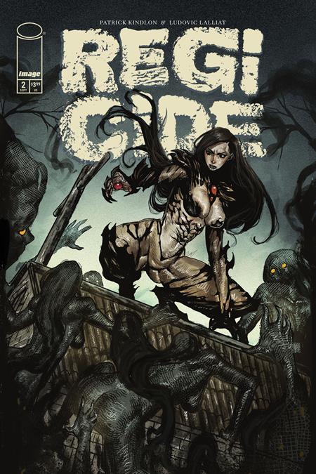 REGICIDE #2 (OF 4) CVR E AKILA GABRIEL WITCHBLADE TEAM UP VAR (MR) (Pre-Order by 08/24/26 | Est. In-Store: 09/16/26 | Ships after release)
