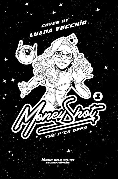 MONEY SHOT THE F* OFFS #1 (OF 5) 2ND PTG CVR D LUANA VECCHIO NSFW BLACK BAG VAR (MR) (Pre-Order by 08/31/26 | Est. In-Store: 09/30/26 | Ships after release)