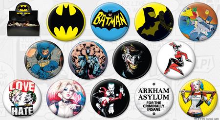ATA-BOY DC BATMAN 144 PIECE BUTTON ASST (NET) (Pre-Order by 08/31/26 | Est. In-Store: 10/14/26 | Ships after release)