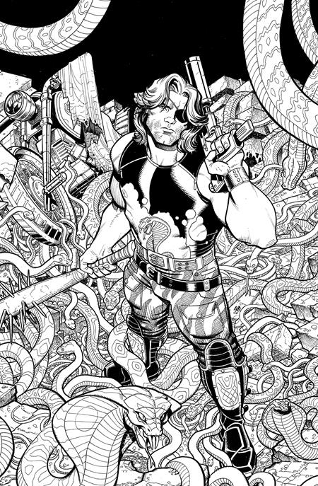 ESCAPE FROM NEW YORK ESCAPE FROM CHICAGO #1 2ND PTG CVR B NICK BRADSHAW JIM CHARALAMPIDIS B&W VAR (Pre-Order by 11/02/26 | Est. In-Store: 11/25/26 | Ships after release)