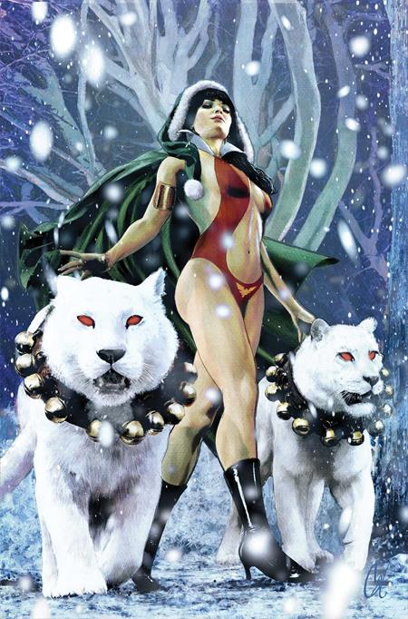 VAMPIRELLA HELLIDAY SPECIAL 2026 #1 (ONE SHOT) CVR E CAT STAGGS METAL PREMIUM VAR (Pre-Order by 11/09/26 | Est. In-Store: 12/23/26 | Ships after release)