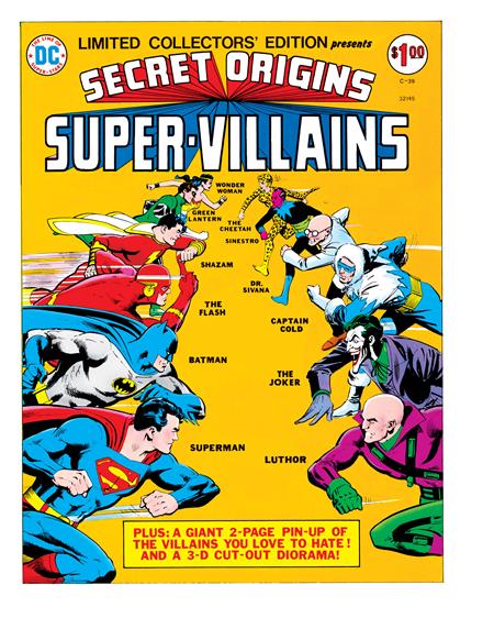 LIMITED COLLECTORS EDITION #39 SECRET ORIGINS SUPER-VILLAINS FACSIMILE EDITION CVR A DICK GIORDANO (Order By 02/02/26) (Estimated In Store By 02/25/26)