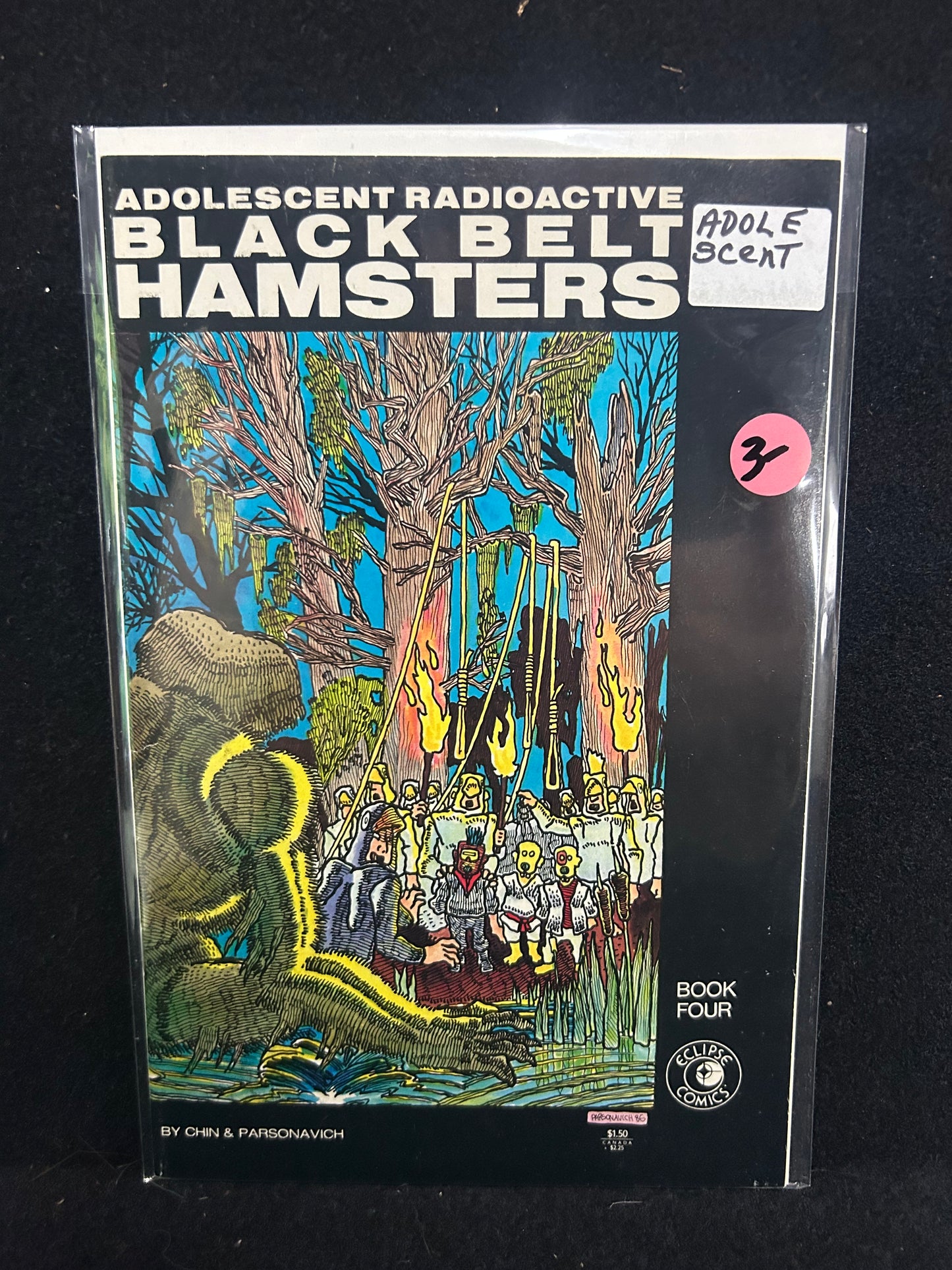 Adolescent Radioactive Black Belt Hamsters #4 (Eclipse 1986)