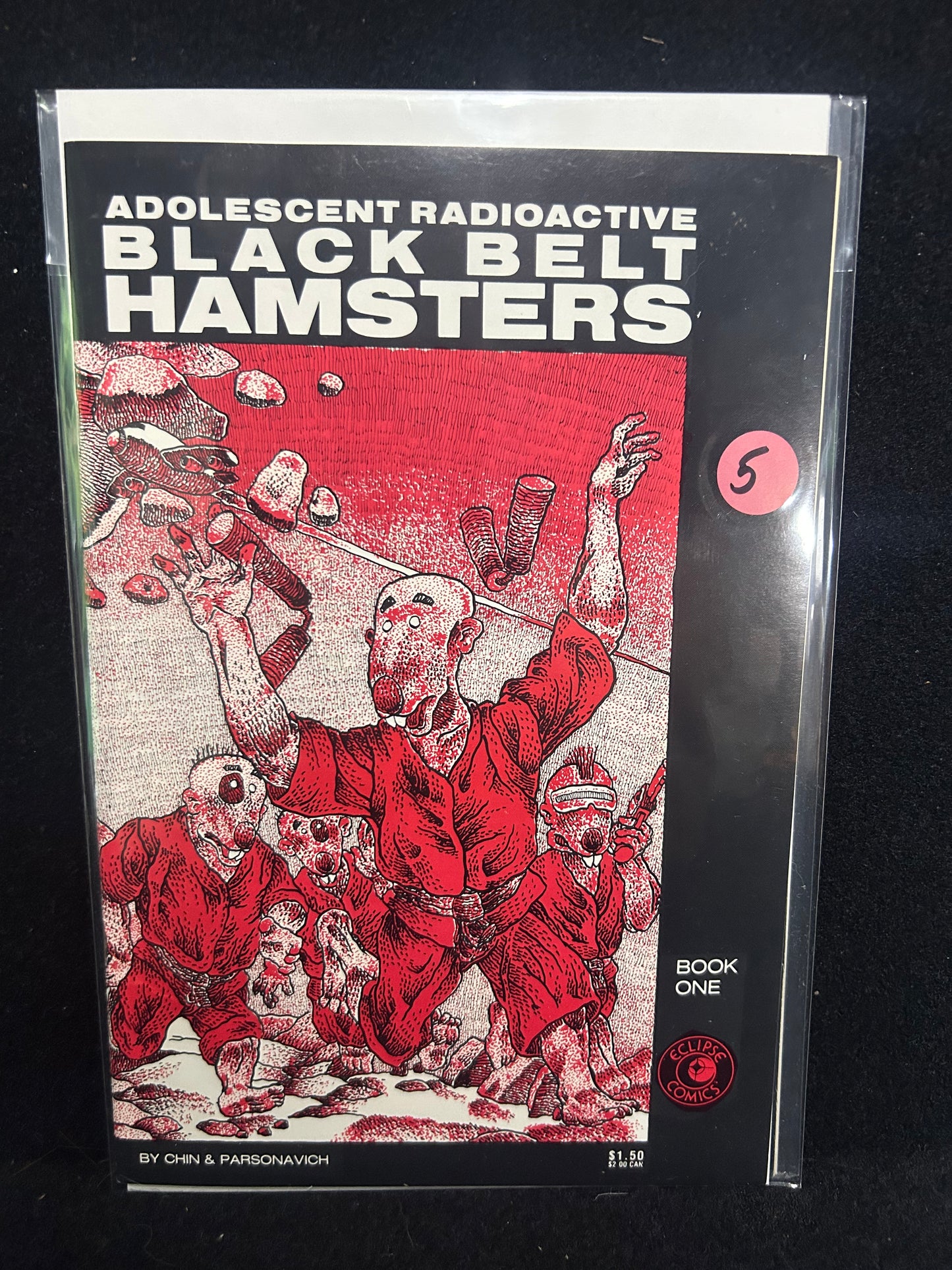 Adolescent Radioactive Black Belt Hamsters #1 (Eclipse 1986)