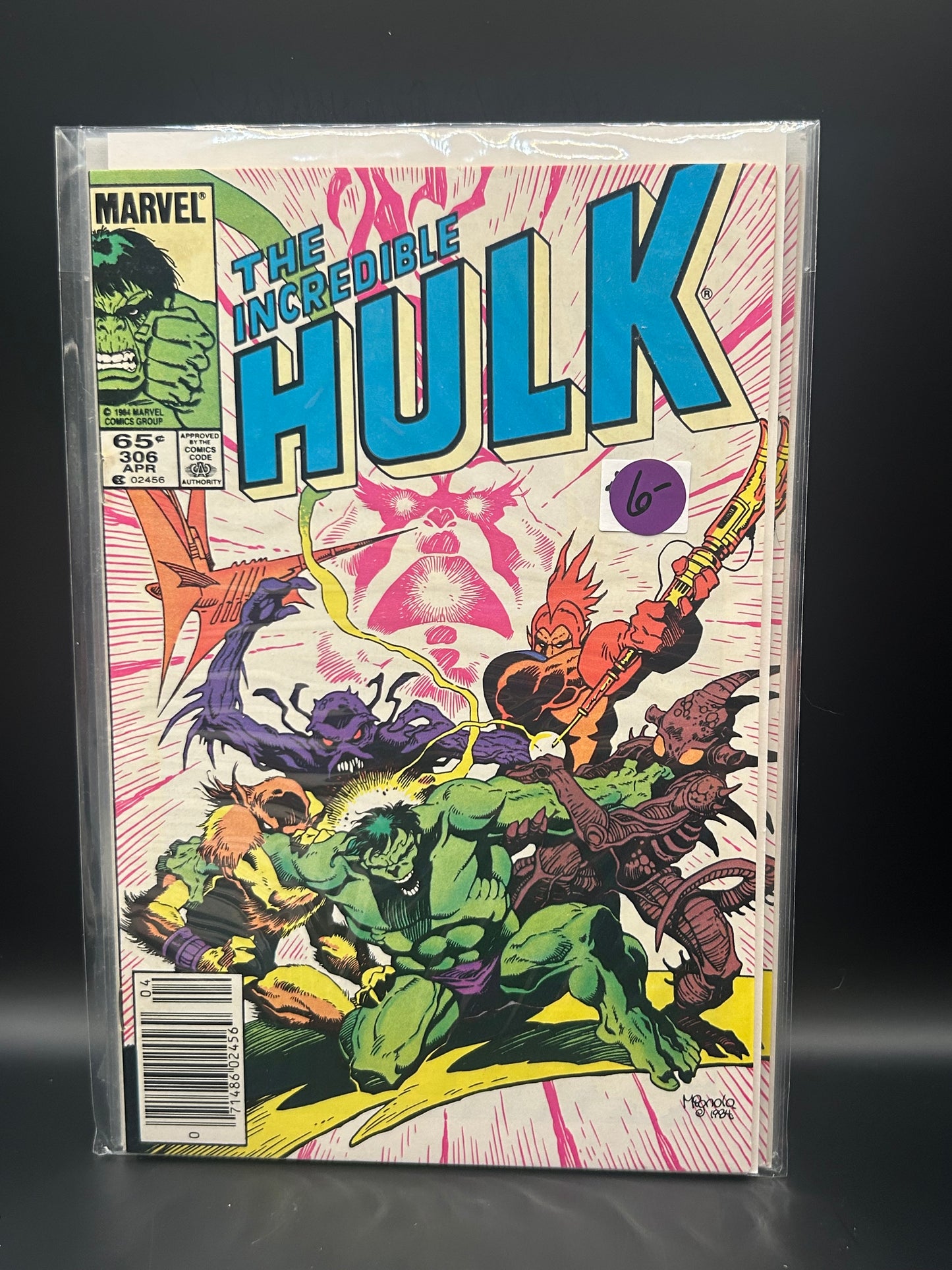 #306N Incredible Hulk (1962 Marvel 1st Series)
