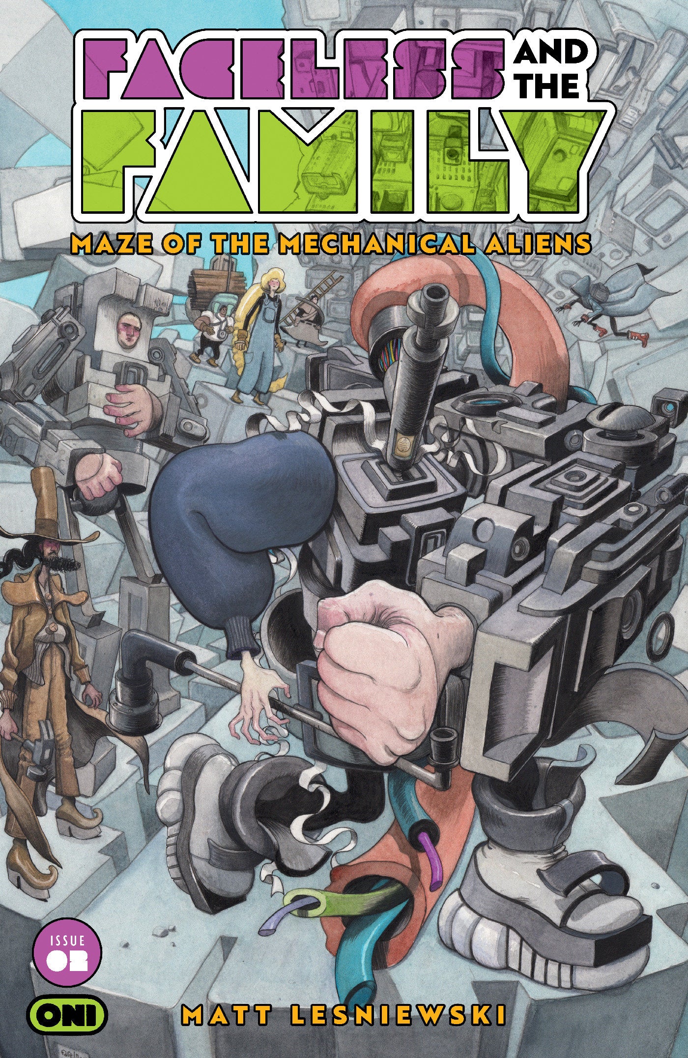 FACELESS AND THE FAMILY MAZE OF THE MECHANICAL ALIENS #2 CVR B FAREL DALRYMPLE VAR (Pre-Order by 07/13/26 | Est. In-Store: 08/12/26 | Ships after release)