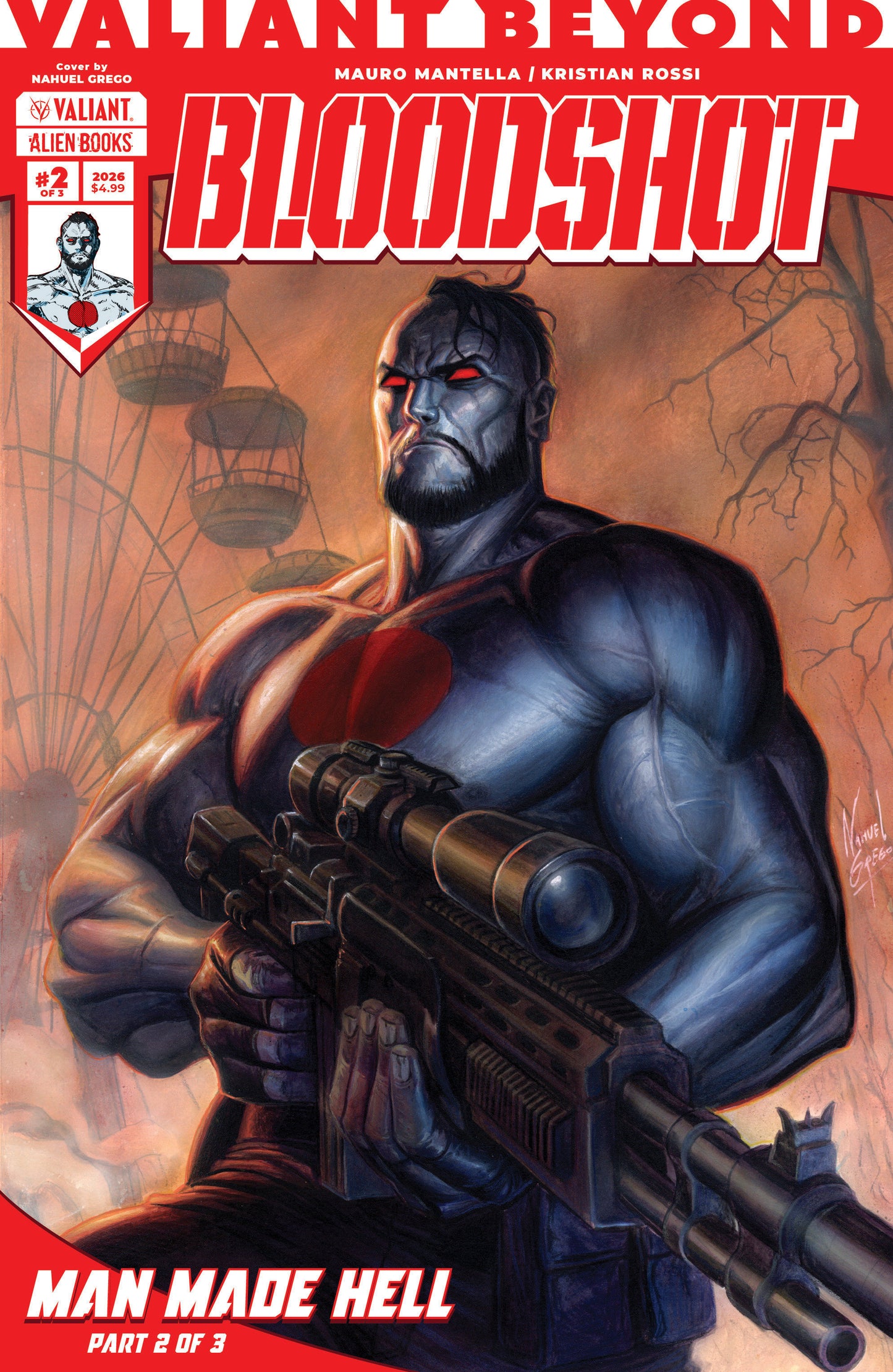 Valiant Beyond: Bloodshot #5--Man Made Hell #2 Cover A (Grego) (Pre-Order by 06/29/26 | Est. In-Store: 08/05/26 | Ships after release)