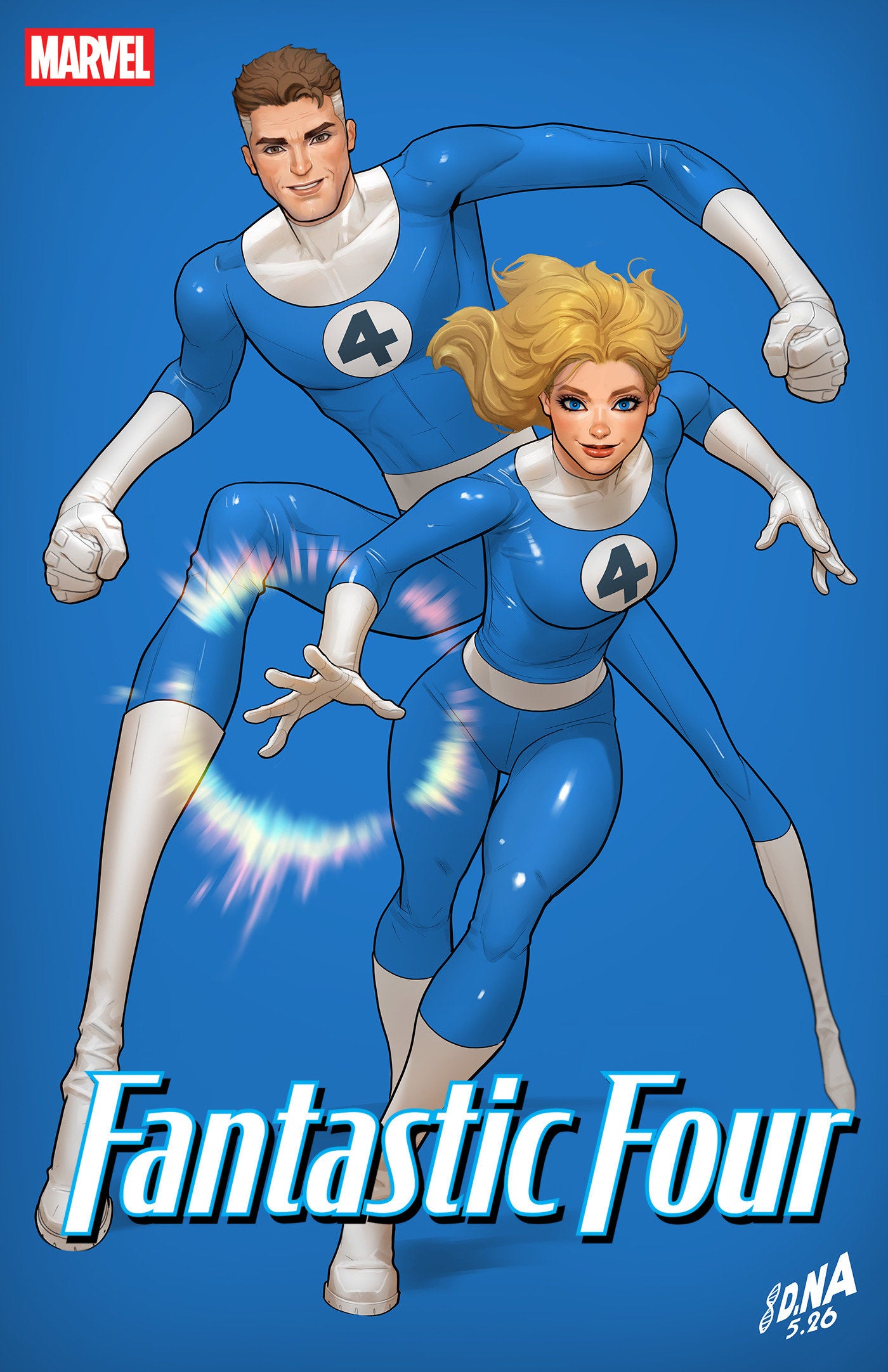 FANTASTIC FOUR #14 DAVID NAKAYAMA COLOR BLOCK BLUE VARIANT (Pre-Order by 06/15/26 | Est. In-Store: 07/15/26 | Ships after release)