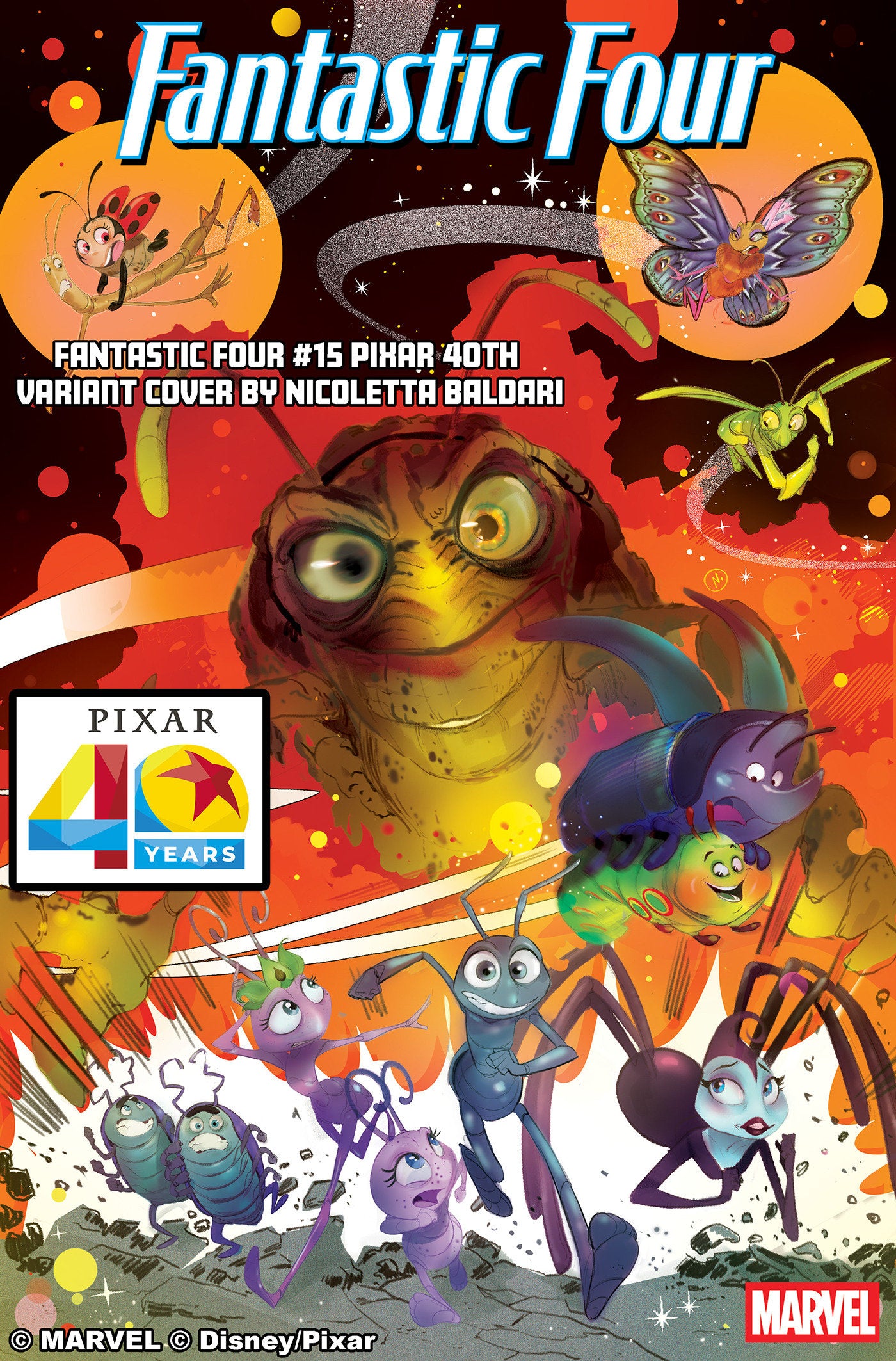 FANTASTIC FOUR #15 NICOLETTA BALDARI PIXAR 40TH VARIANT (Pre-Order by 06/22/26 | Est. In-Store: 08/05/26 | Ships after release)