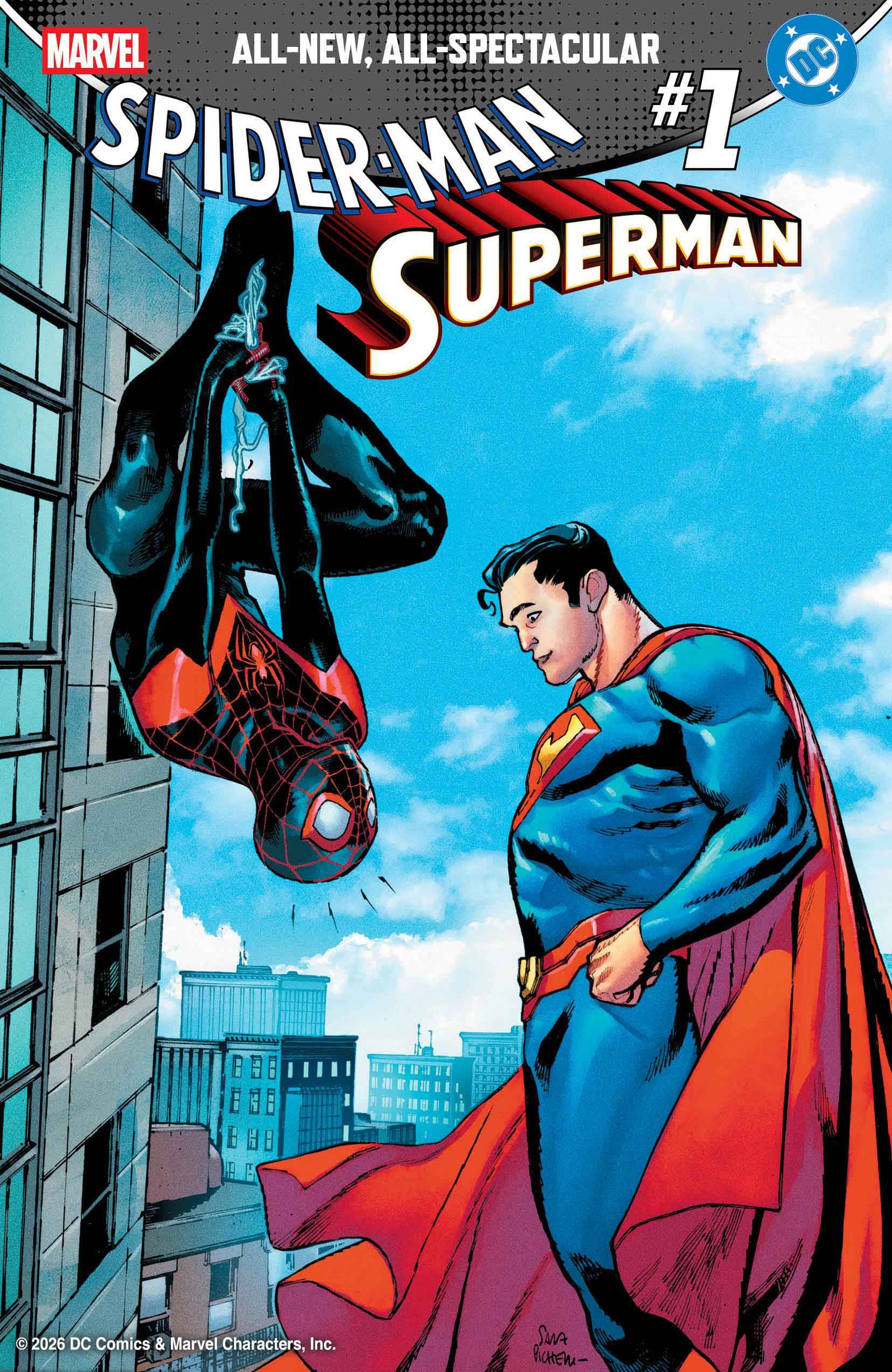 MARVEL/DC: SPIDER-MAN/SUPERMAN #1 SARA PICHELLI VARIANT (Order By 03/02/26) (Estimated In Store By 04/15/26)