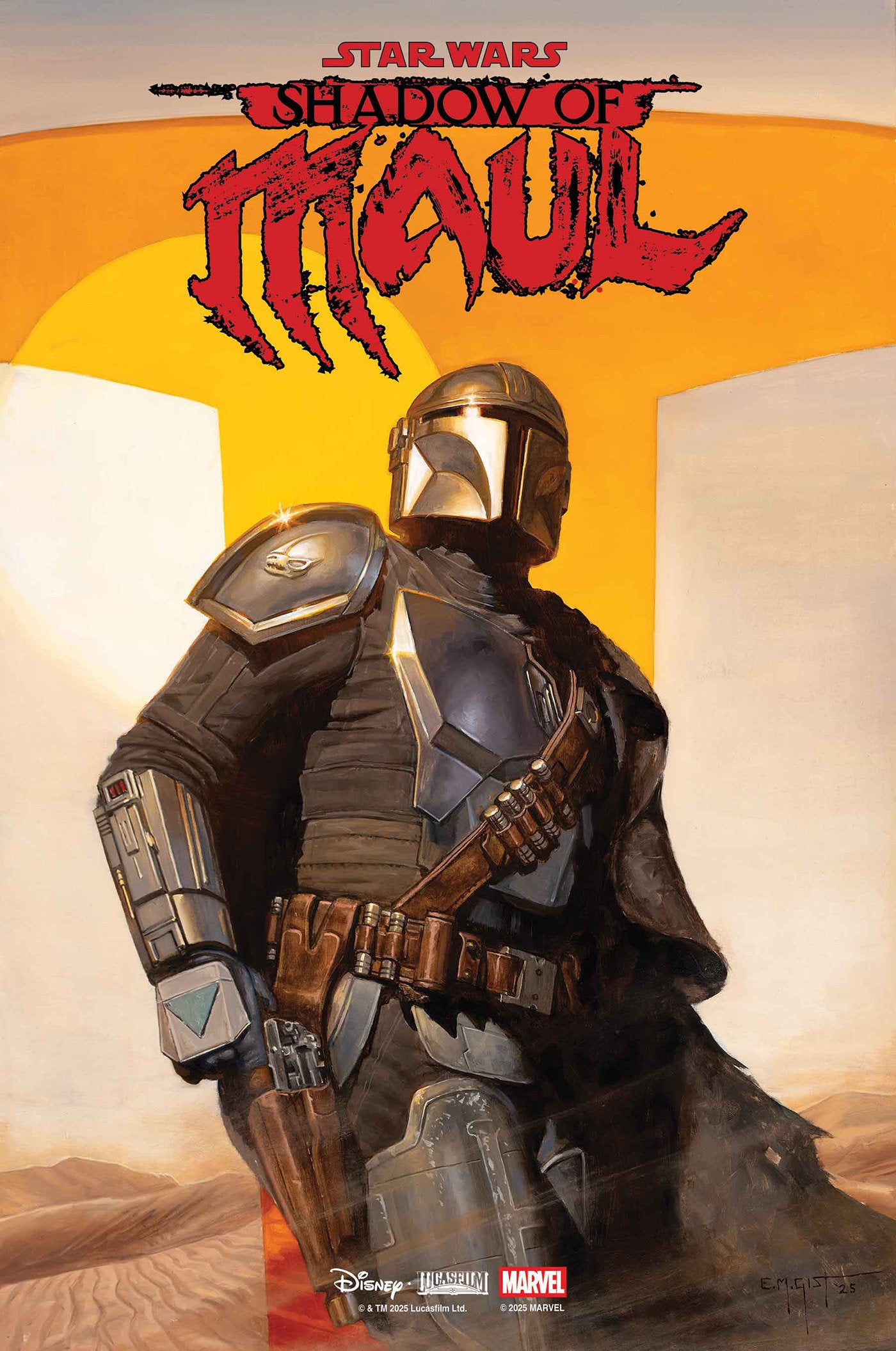 STAR WARS: SHADOW OF MAUL #2 E.M. GIST MANDALORIAN & GROGU VARIANT (Order By 03/09/26) (Estimated In Store By 04/08/26)