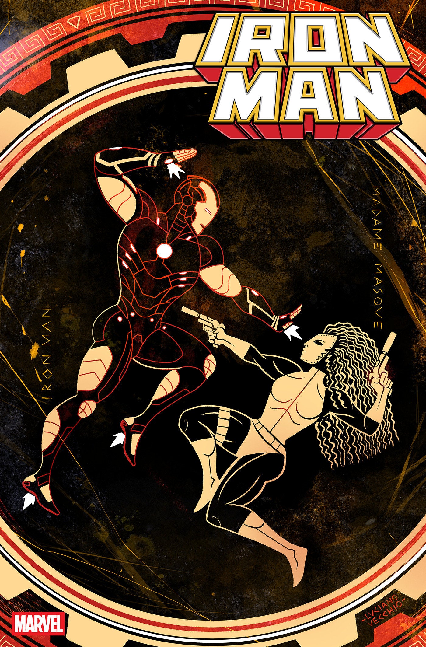 IRON MAN #10 LUCIANO VECCHIO ART STYLE VARIANT (Pre-Order by 09/14/26 | Est. In-Store: 10/14/26 | Ships after release)