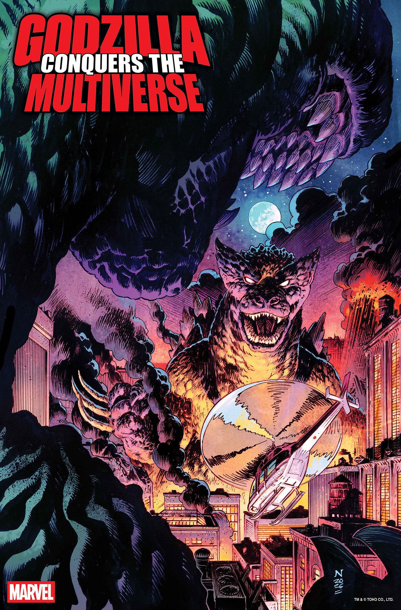 GODZILLA CONQUERS THE MULTIVERSE #1 NIC KLEIN HEISEI GODZILLA VARIANT (Order By 06/08/26) (Estimated In Store By 07/22/26) (THIS ITEM IS A PRE-ORDER AND YOU WILL NOT RECEIVE IT UNTIL AFTER THE IN STORE DATE)