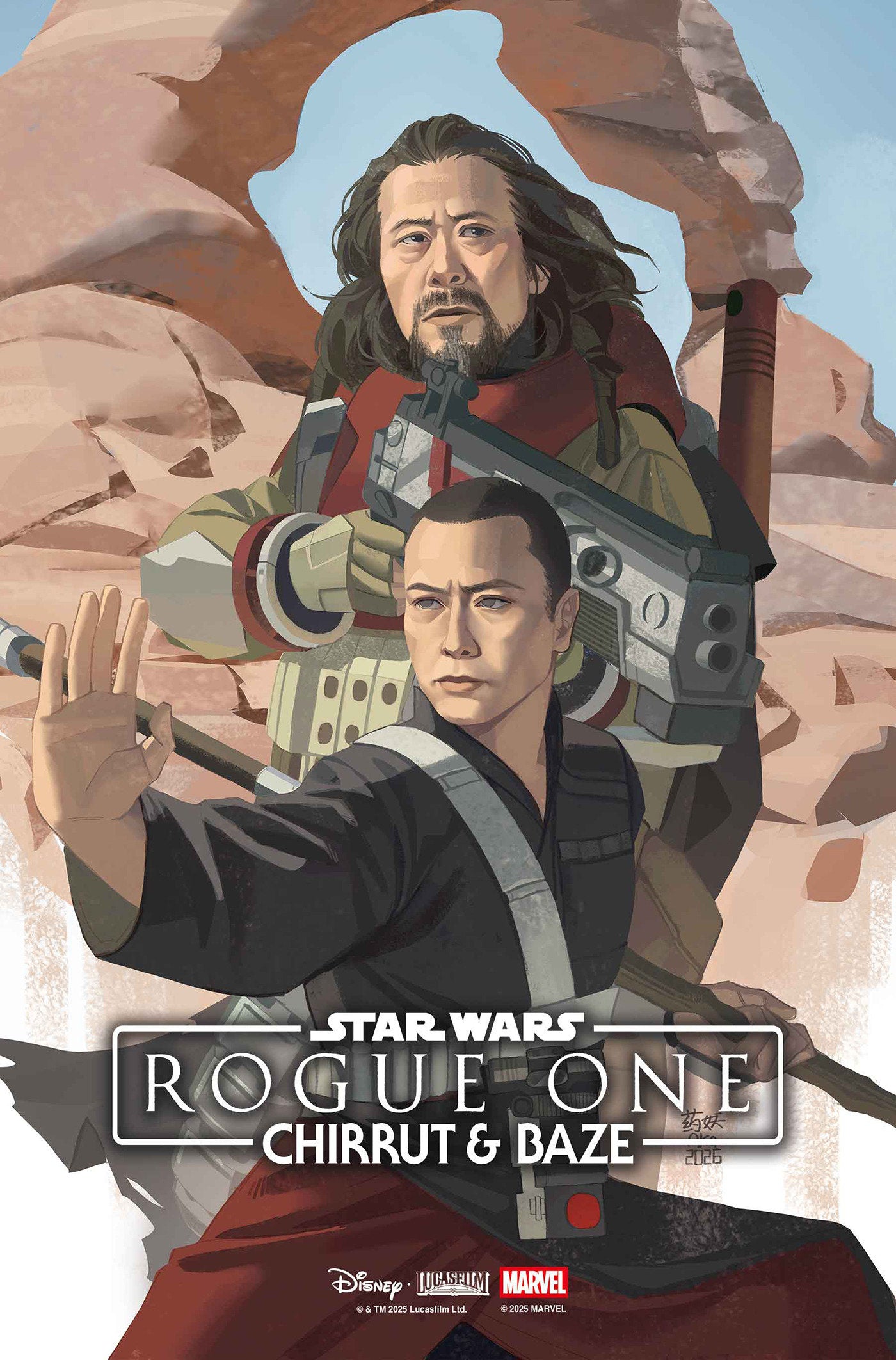 STAR WARS: ROGUE ONE - CHIRRUT & BAZE #1 AKA VARIANT (Pre-Order by 09/14/26 | Est. In-Store: 10/14/26 | Ships after release)