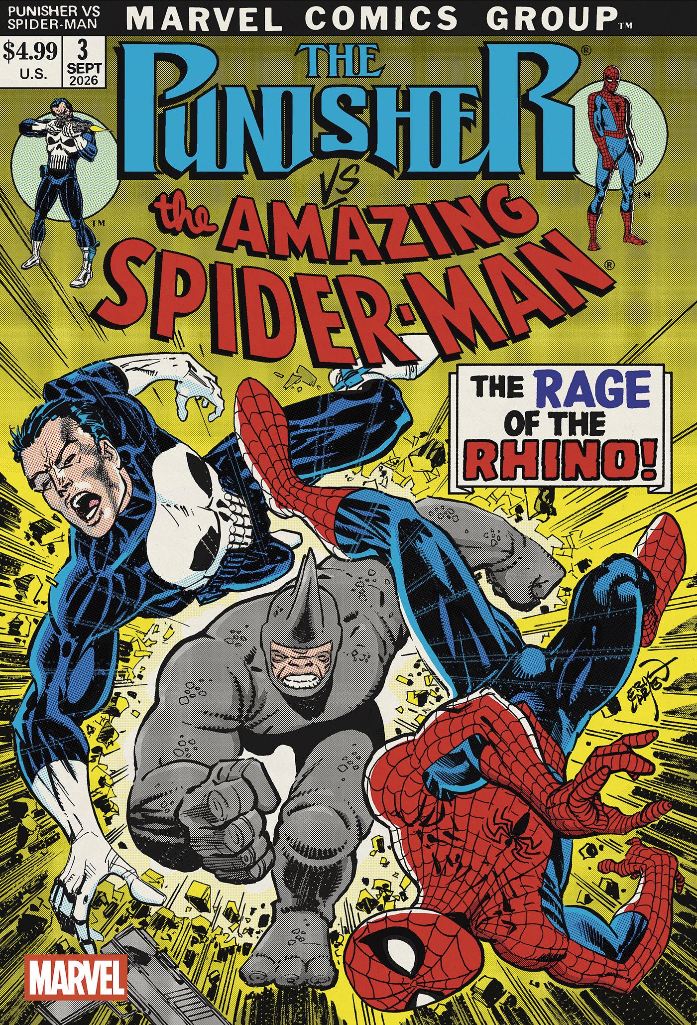 PUNISHER VS. SPIDER-MAN #3 ERIK LARSEN VARIANT (Pre-Order by 08/24/26 | Est. In-Store: 09/23/26 | Ships after release)