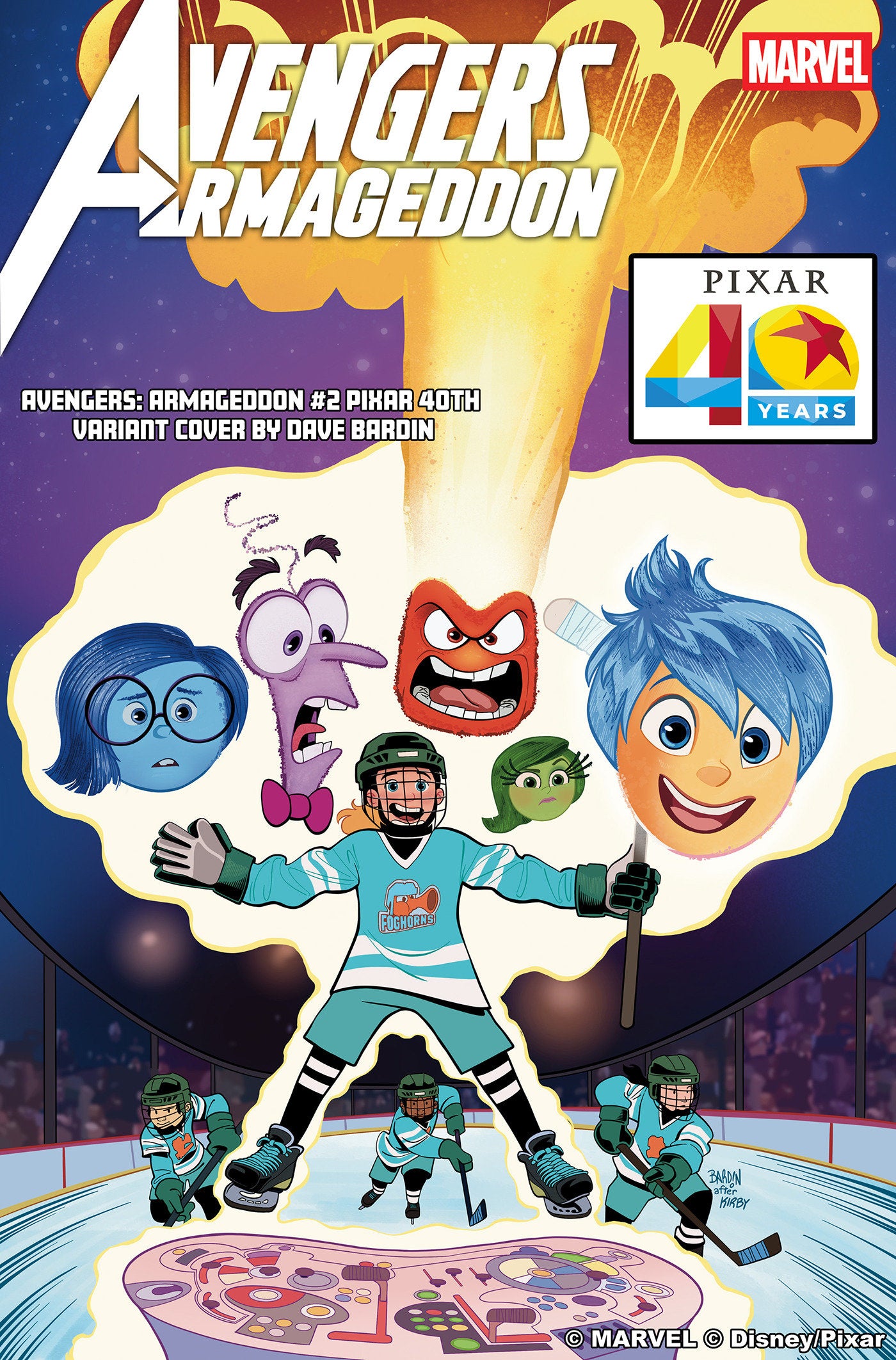 AVENGERS: ARMAGEDDON #2 DAVE BARDIN PIXAR 40TH VARIANT (Pre-Order by 06/15/26 | Est. In-Store: 07/15/26 | Ships after release)