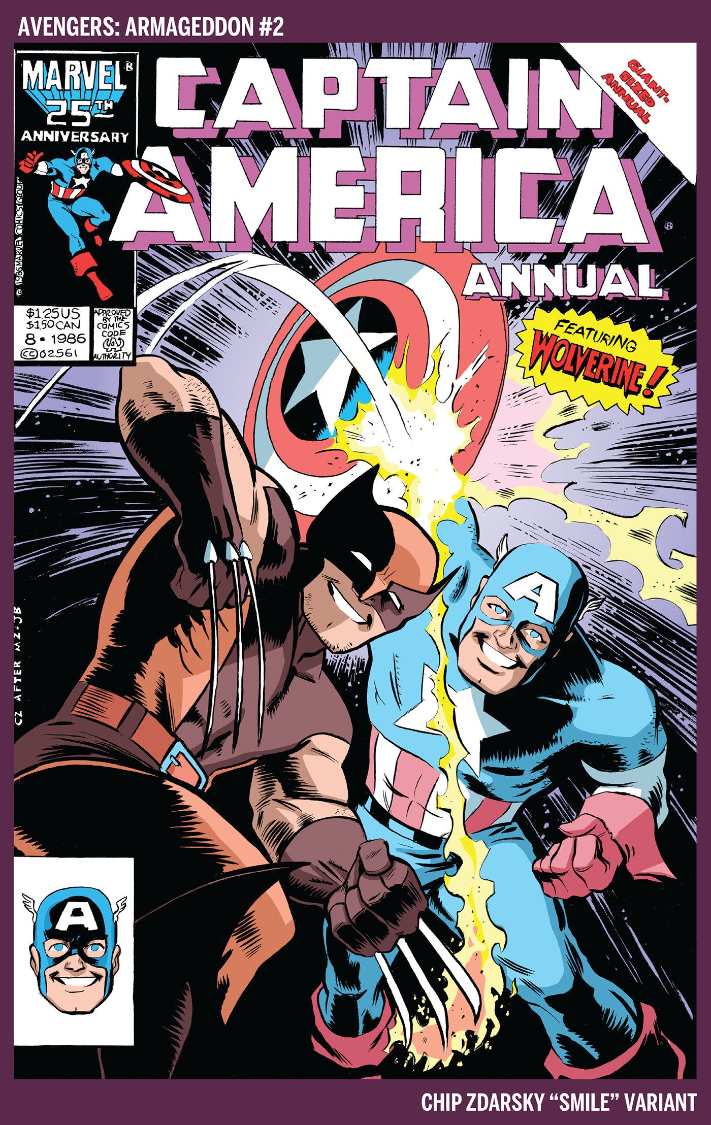 AVENGERS: ARMAGEDDON #2 CHIP ZDARSKY SMILE VARIANT (Pre-Order by 06/15/26 | Est. In-Store: 07/15/26 | Ships after release)