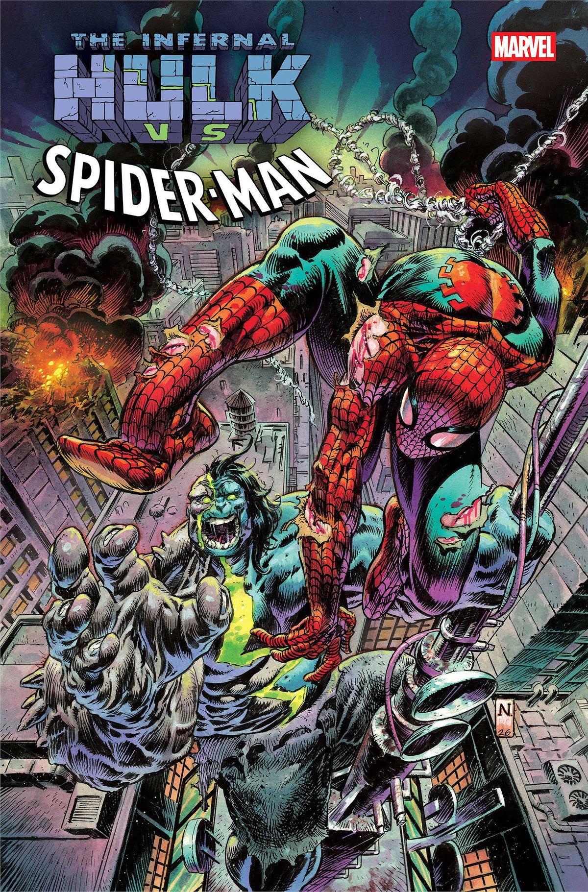 INFERNAL HULK VS. SPIDER-MAN #1 (Pre-Order by 10/05/26 | Est. In-Store: 11/04/26 | Ships after release)