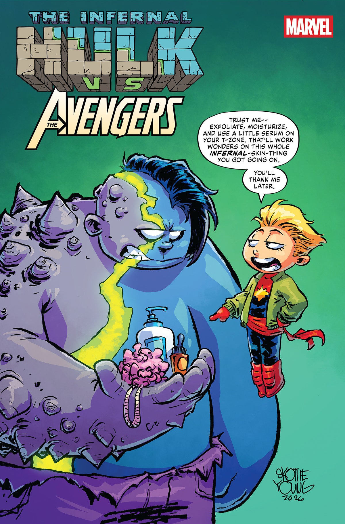INFERNAL HULK VS. AVENGERS #1 COVER B SKOTTIE YOUNG VARIANT (Pre-Order by 10/26/26 | Est. In-Store: 12/02/26 | Ships after release)