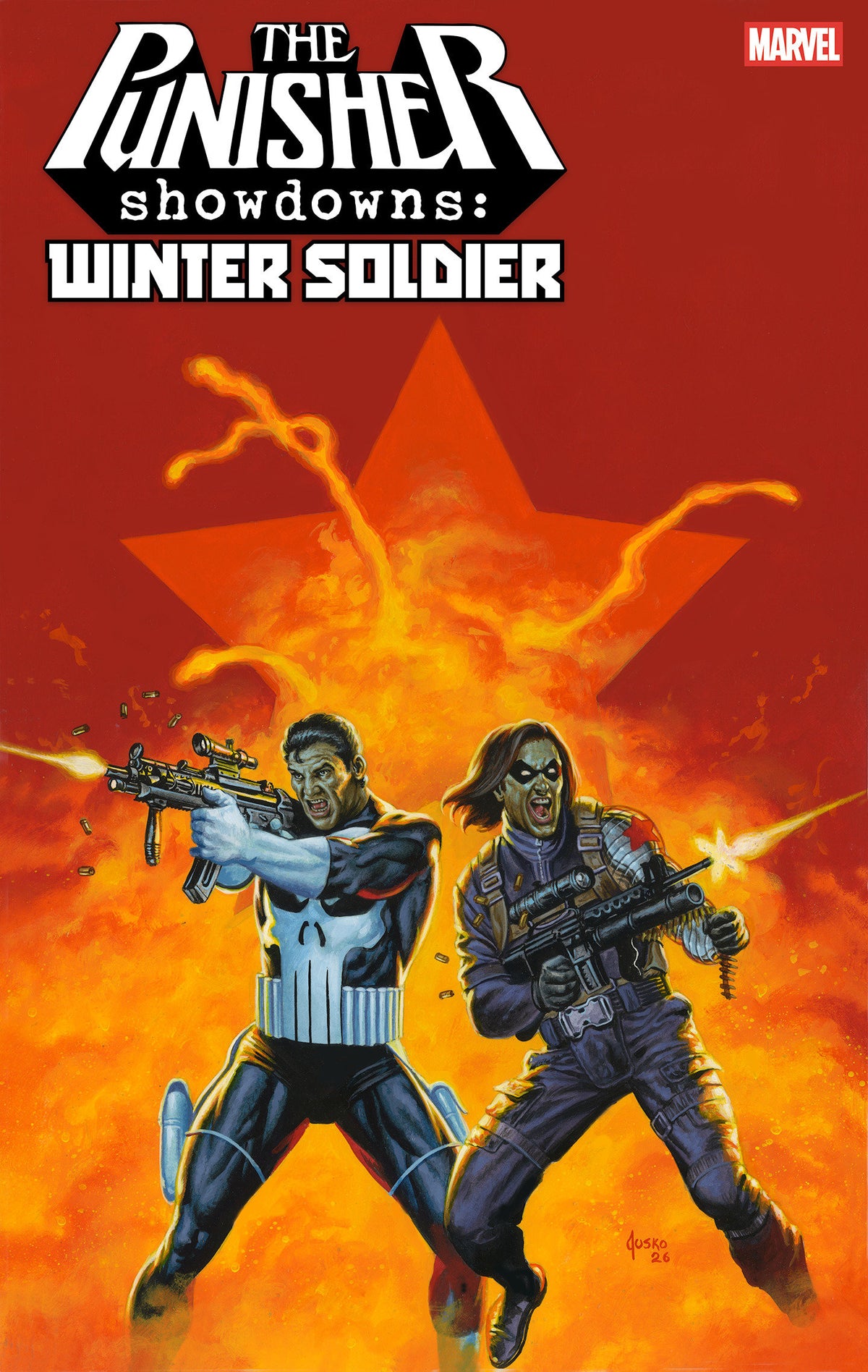 PUNISHER SHOWDOWNS: WINTER SOLDIER #1 COVER B JOE JUSKO VARIANT (Pre-Order by 10/26/26 | Est. In-Store: 12/02/26 | Ships after release)