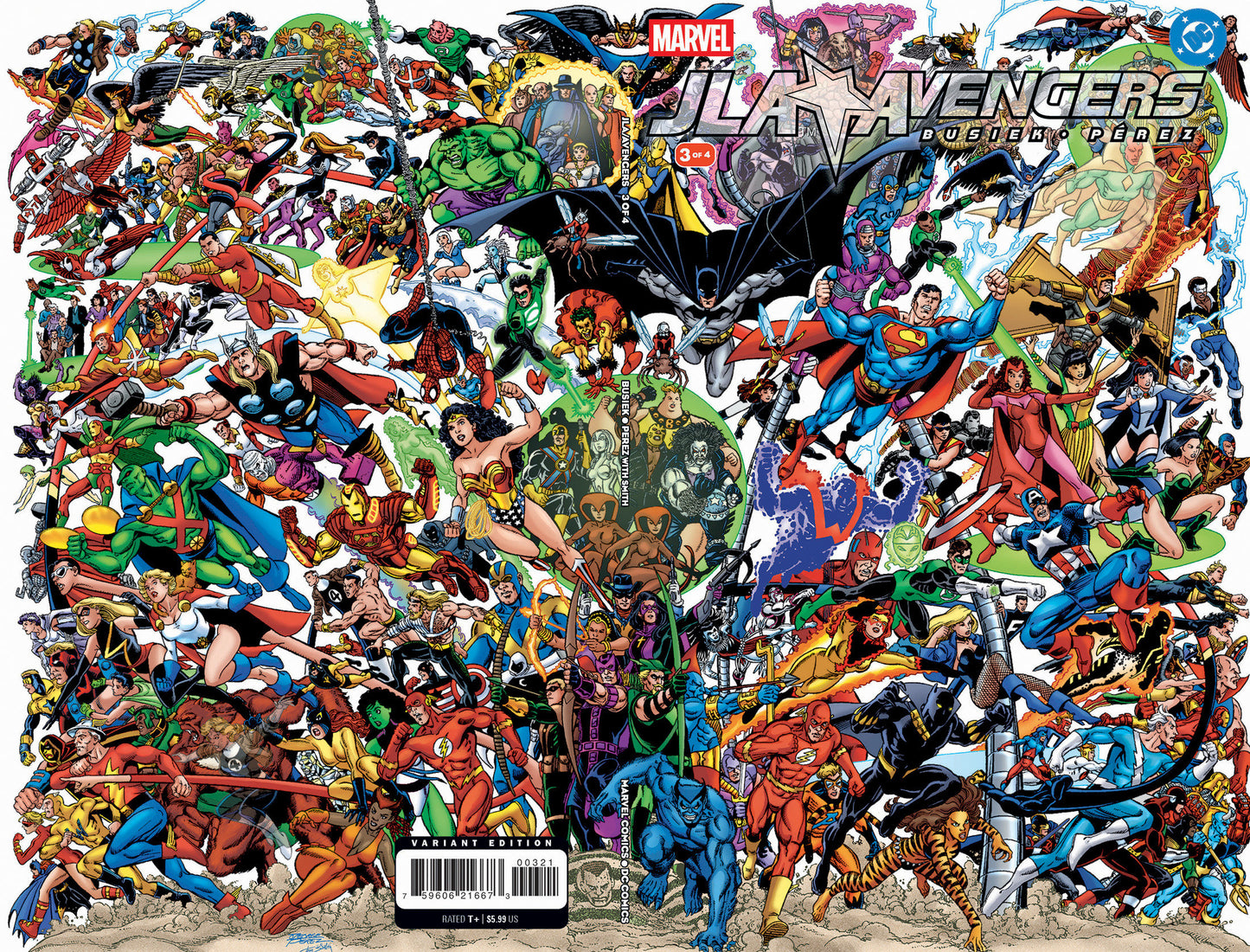 JLA/AVENGERS #3 FACSIMILE EDITION FOIL WRAPAROUND VARIANT (Pre-Order by 06/15/26 | Est. In-Store: 07/22/26 | Ships after release)