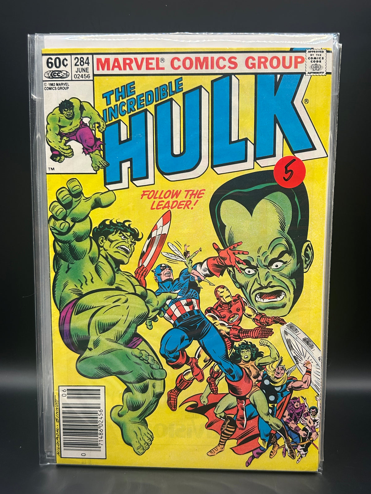 #284N Incredible Hulk (1962 Marvel 1st Series)