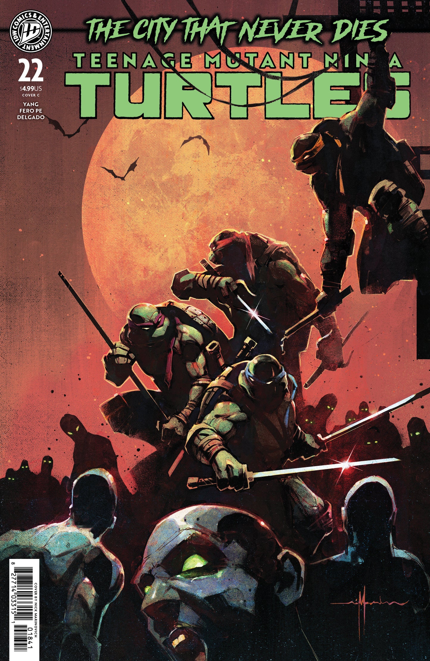 Teenage Mutant Ninja Turtles #22 Variant C (Marinkovich) (Pre-Order by 08/10/26 | Est. In-Store: 09/16/26 | Ships after release)