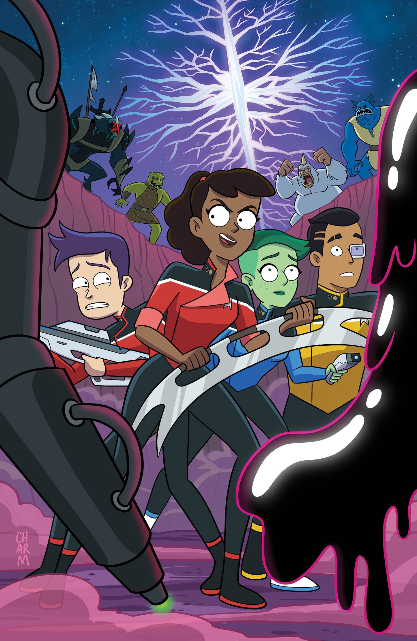 Star Trek: Lower Decks #1: IDW Classics Variant B Foil (Charm Full Art) (Order By 02/02/26) (Estimated In Store By 04/15/26)