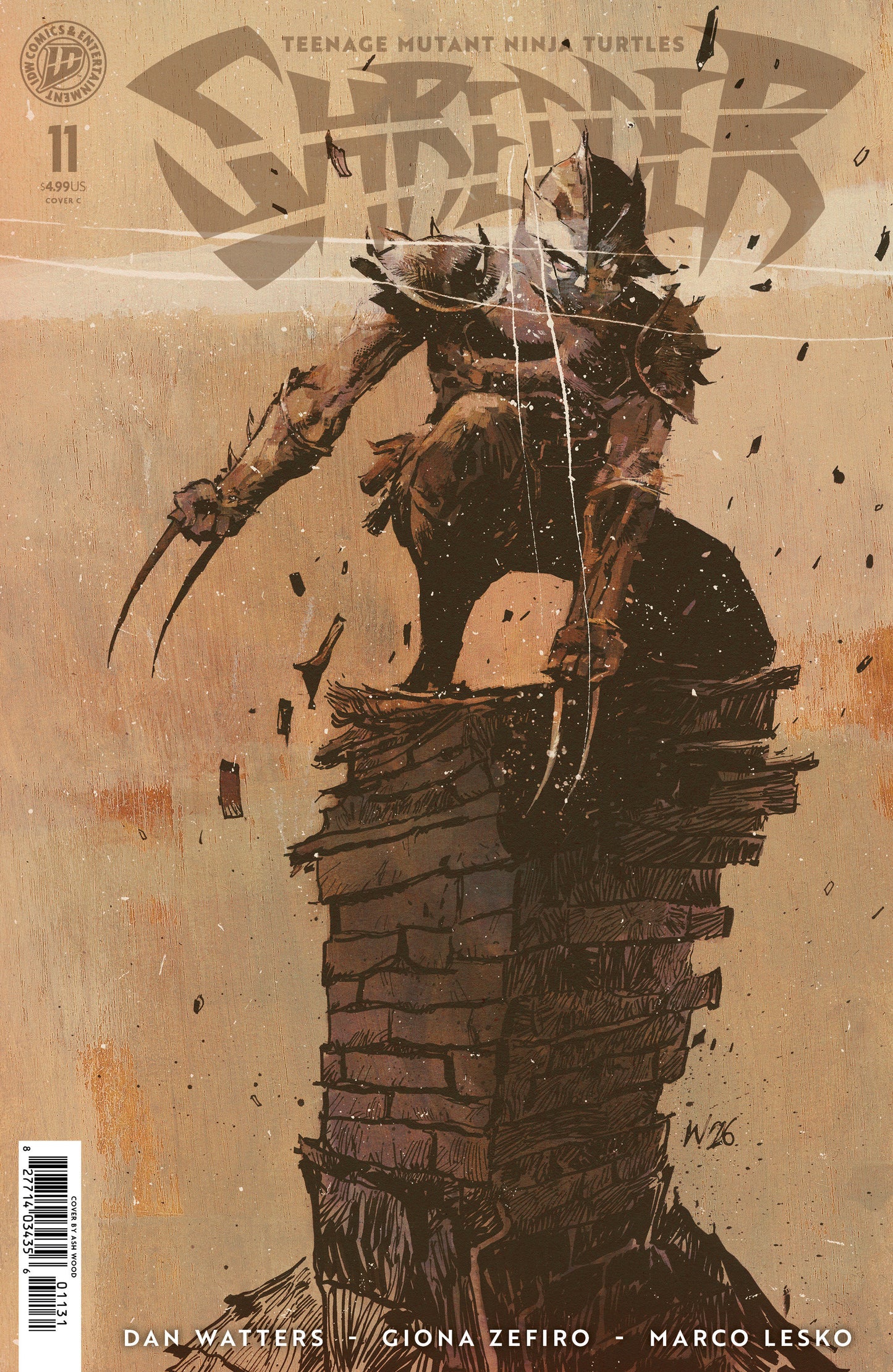 Teenage Mutant Ninja Turtles: Shredder #11 Variant C (Wood) (Pre-Order by 07/13/26 | Est. In-Store: 08/19/26 | Ships after release)