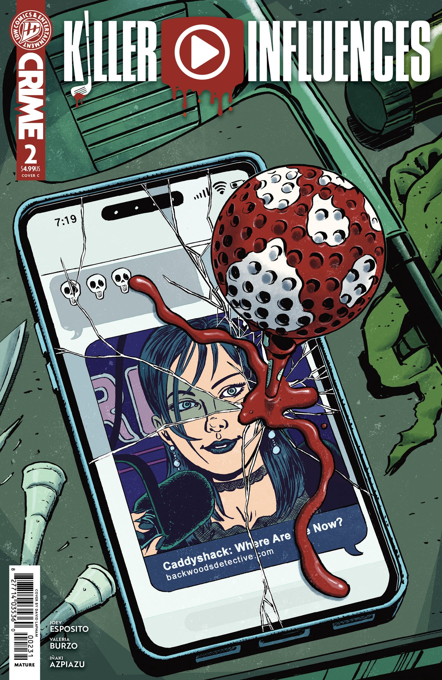 Killer Influences #2 Variant C (Lapham) (Pre-Order by 07/13/26 | Est. In-Store: 08/19/26 | Ships after release)
