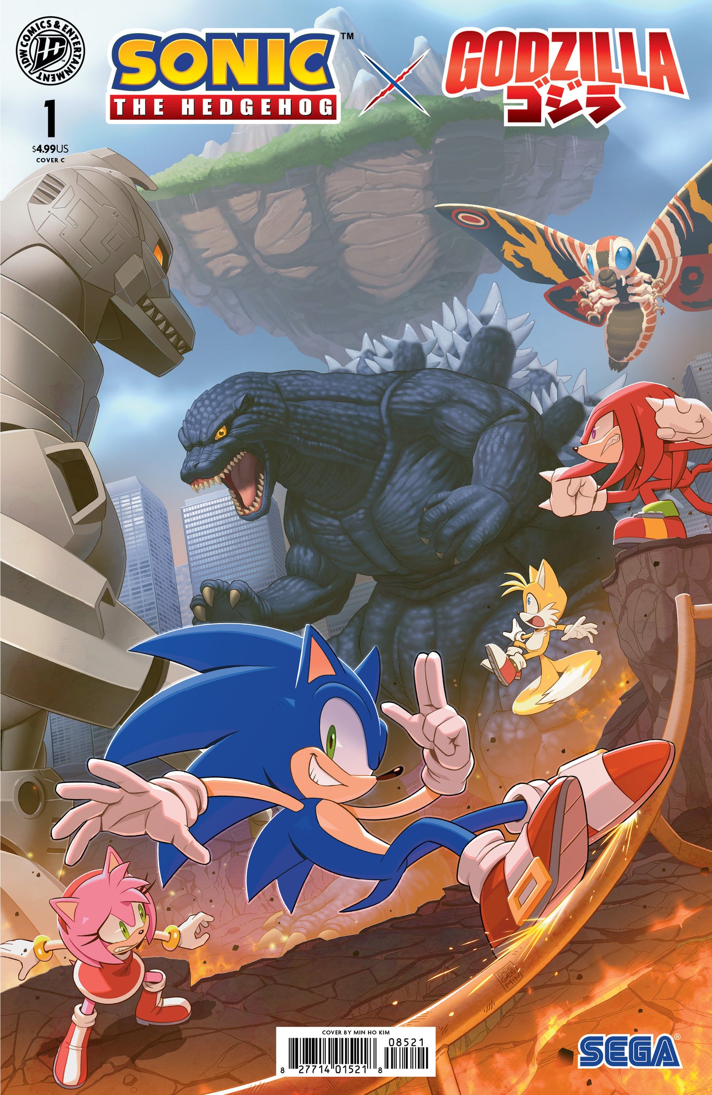 Sonic the Hedgehog x Godzilla #1 Variant C (Kim) (Order By 06/08/26) (Estimated In Store By 07/15/26) (THIS ITEM IS A PRE-ORDER AND YOU WILL NOT RECEIVE IT UNTIL AFTER THE IN STORE DATE)