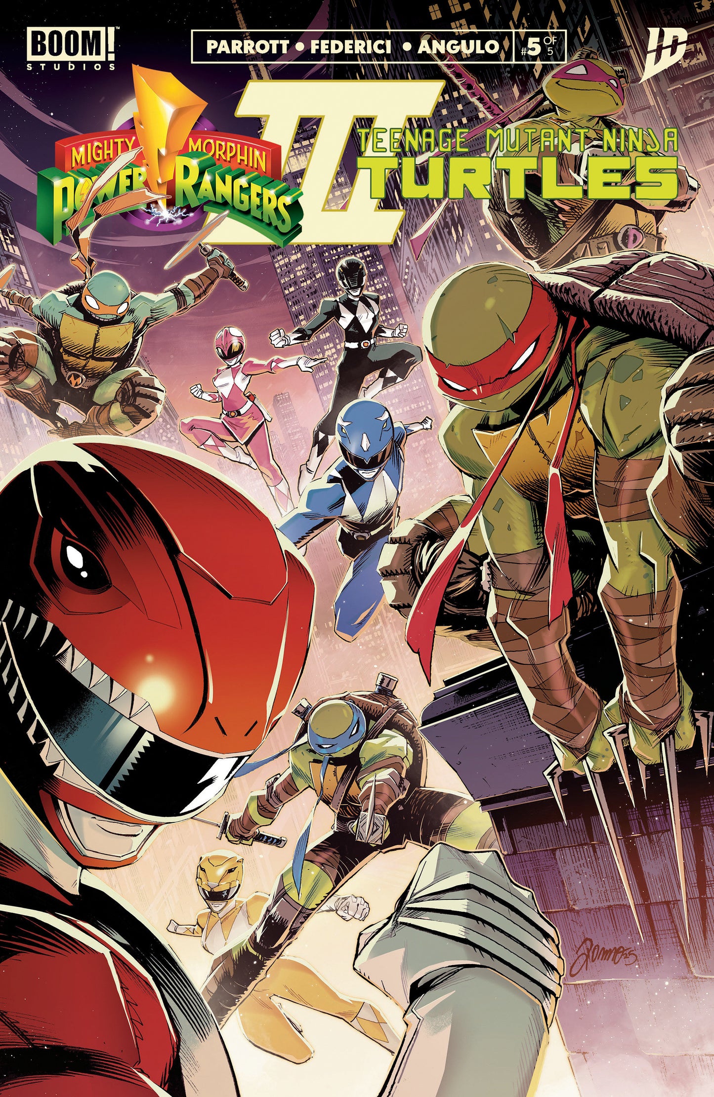 Mighty Morphin Power Rangers/Teenage Mutant Ninja Turtles III #5 A Main (Dressed, Zonno) (Order By 02/09/26) (Estimated In Store By 03/18/26)
