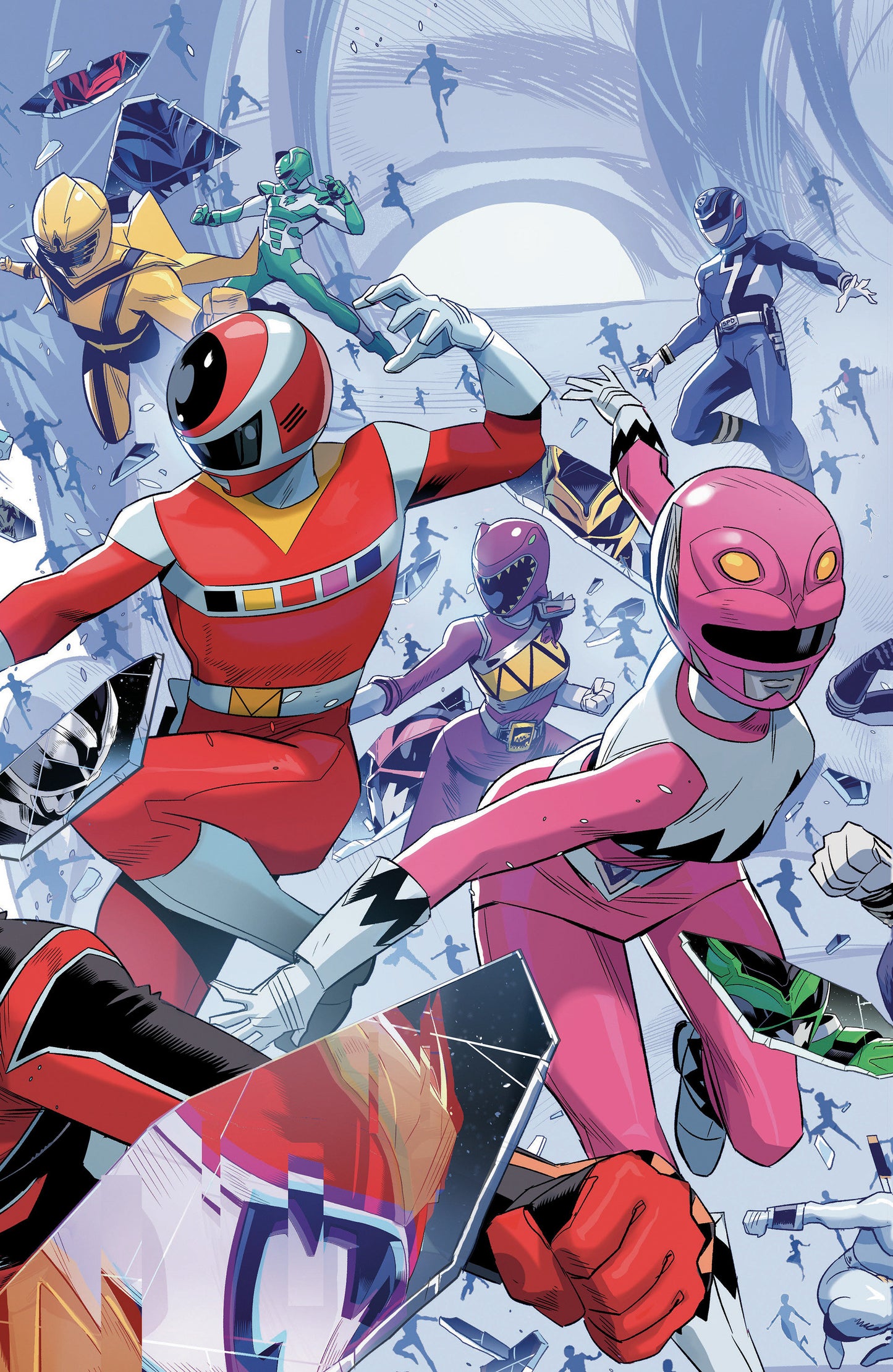 Power Rangers Unlimited #2 C Every Ranger Ever Card Stock Connecting Variant (Full Art, Zonno) (Pre-Order by 07/06/26 | Est. In-Store: 08/12/26 | Ships after release)