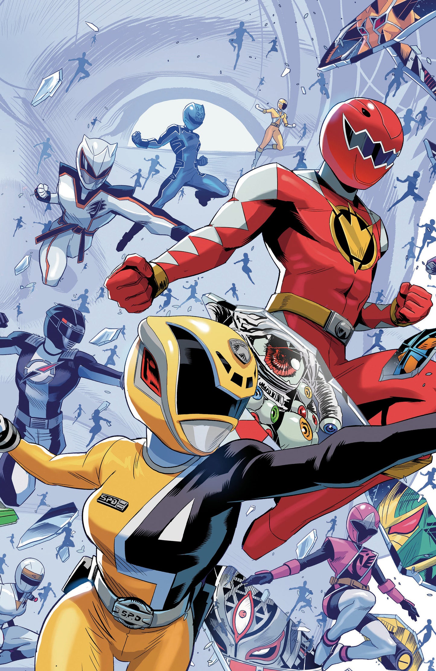 Power Rangers Unlimited #3 C Every Ranger Ever Card Stock Connecting Variant (Full Art, Zonno) (Pre-Order by 08/10/26 | Est. In-Store: 09/16/26 | Ships after release)