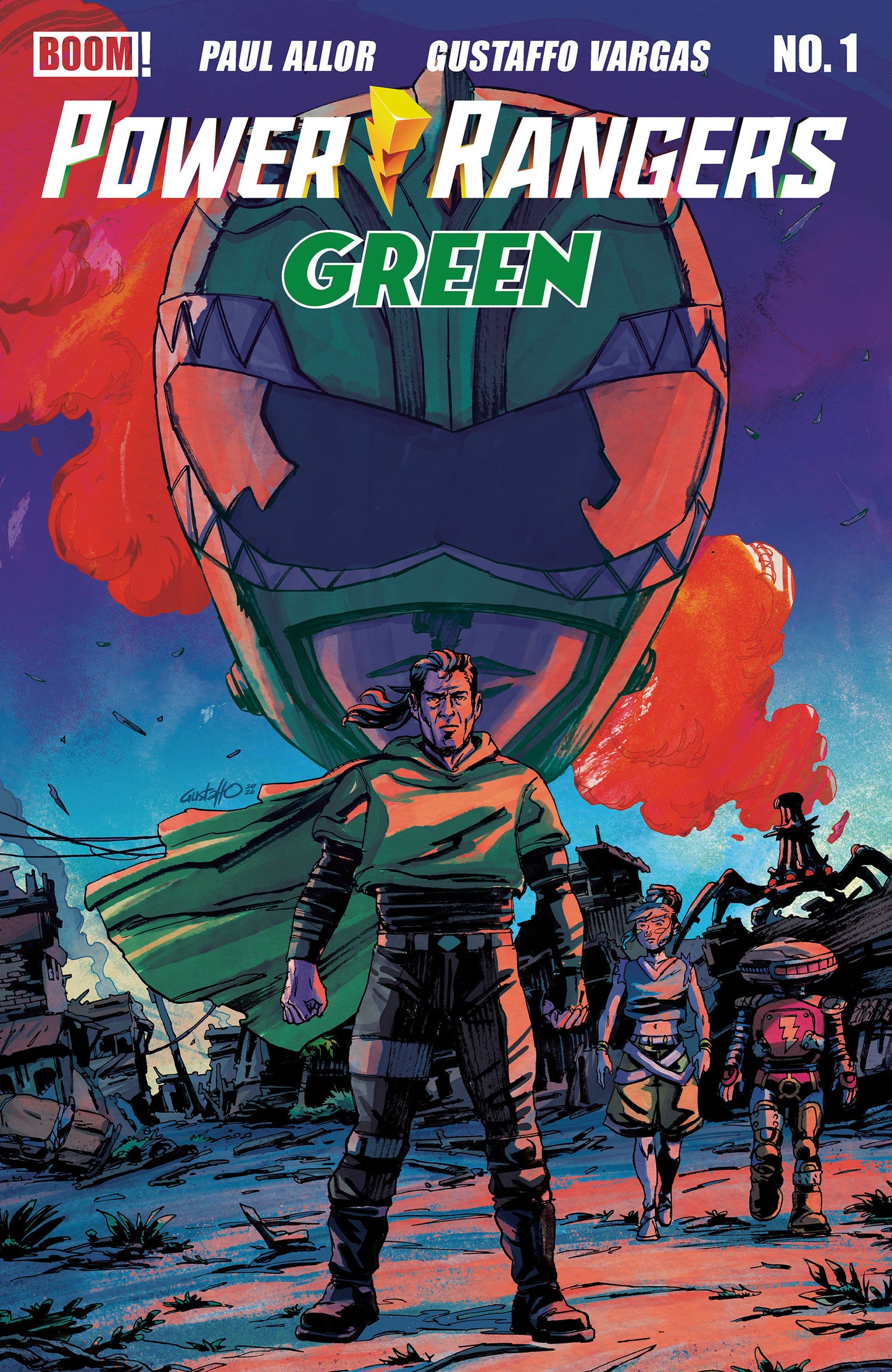 Power Rangers Green #1 B Variant (Dressed, Vargas) (Pre-Order by 06/22/26 | Est. In-Store: 08/05/26 | Ships after release)