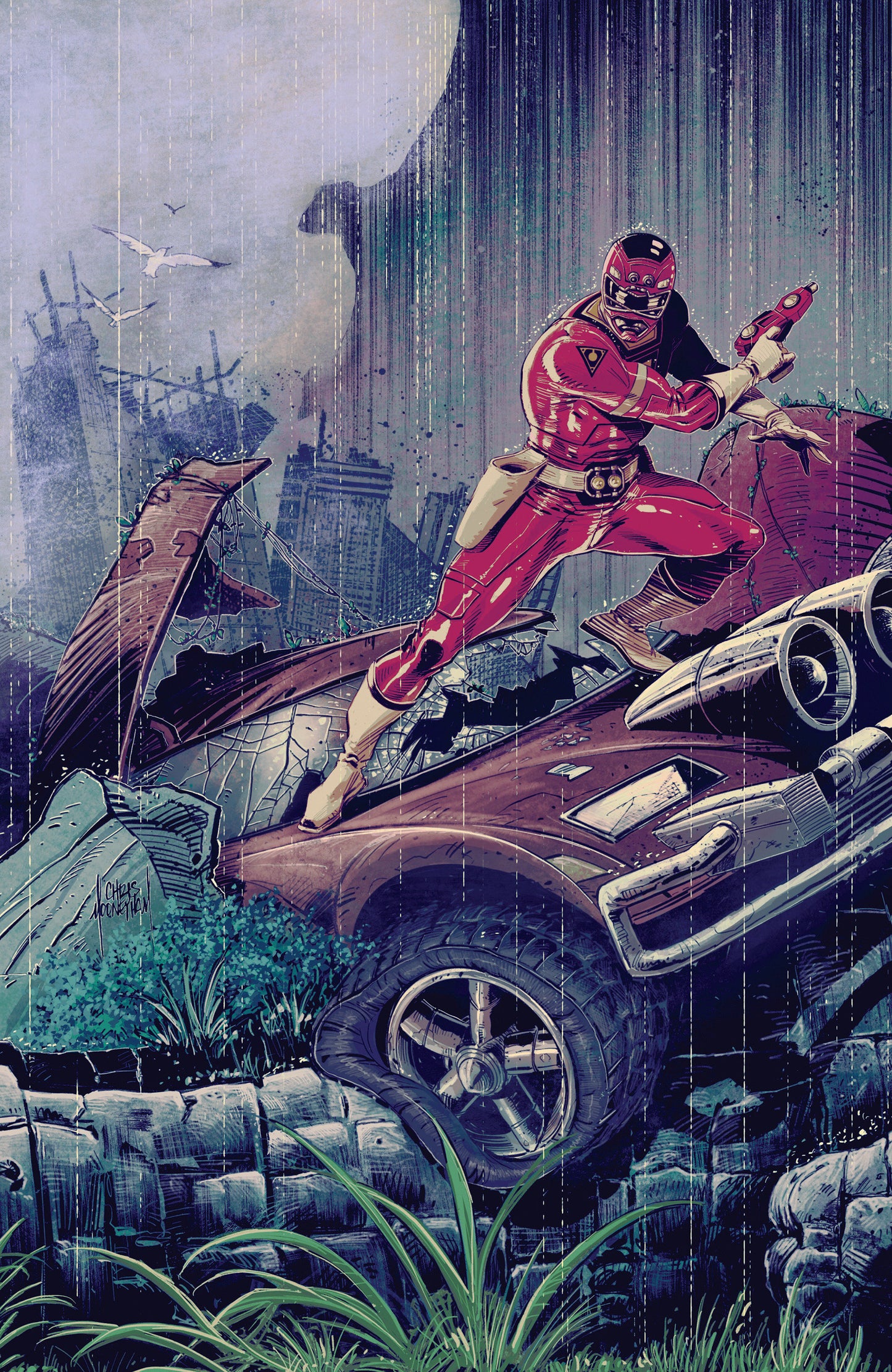 Power Rangers Green #2 C Tommy Oliver Card Stock Connecting Variant (Dressed, Mooneyham) (Pre-Order by 08/17/26 | Est. In-Store: 09/23/26 | Ships after release)