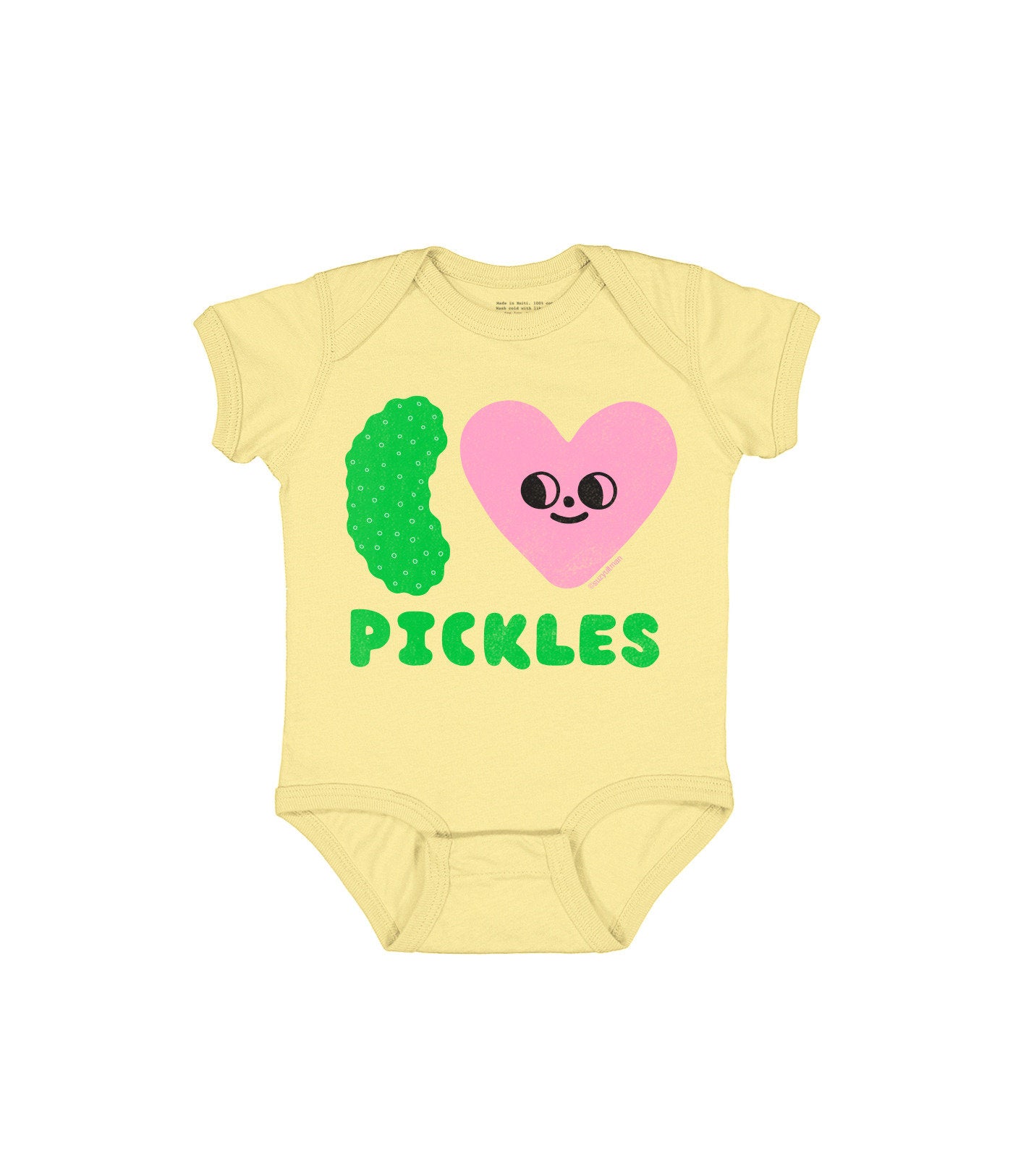 Suzy Ultman: I Heart Pickles Baby Bodysuit - 6 Mo (Pre-Order by 08/17/26 | Est. In-Store: 09/15/26 | Ships after release)