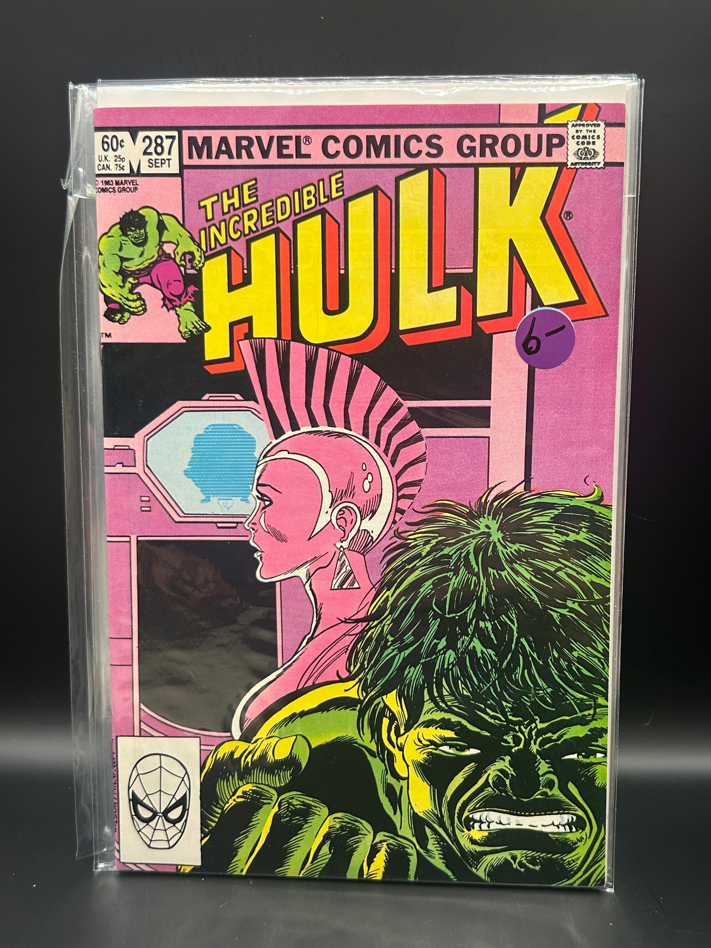 #287D Incredible Hulk (1962 Marvel 1st Series)