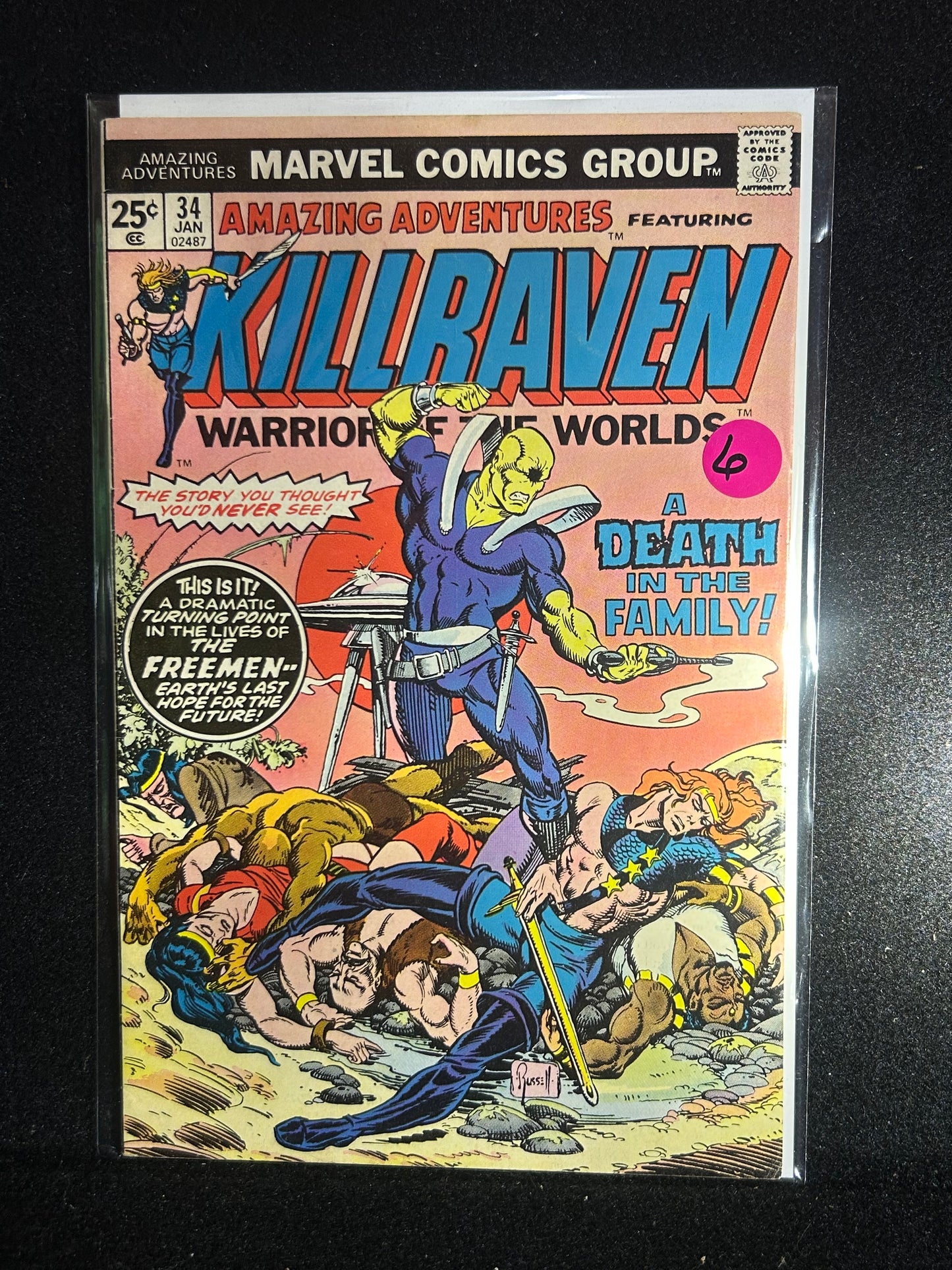 Amazing Adventures #34 – Killraven Warrior of the Worlds (Jan 1975)
