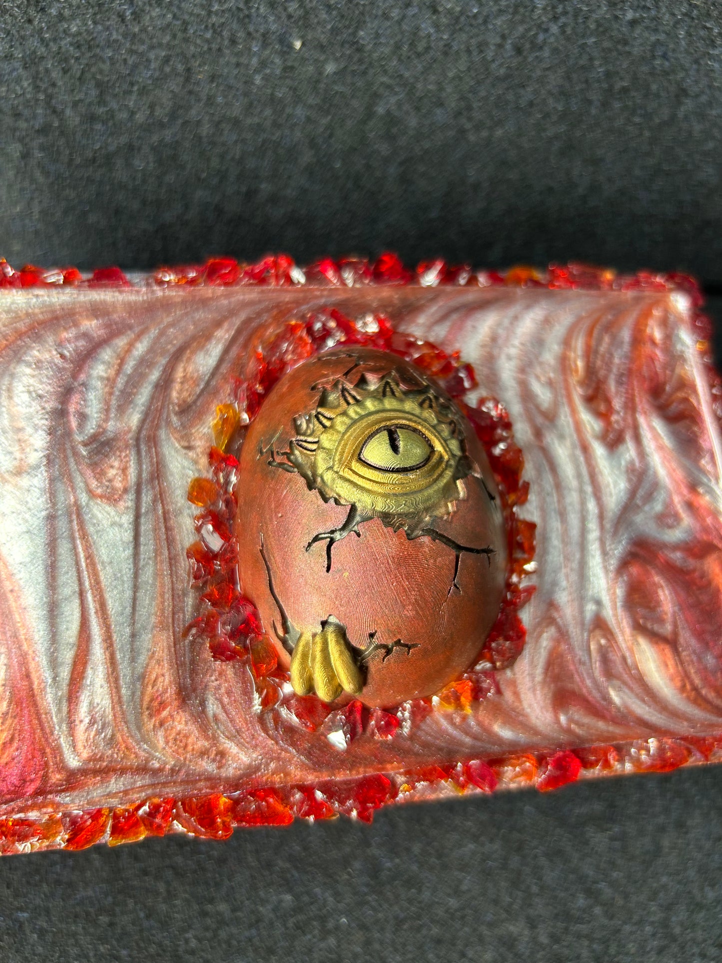 Red Dragon Egg Jewelry Box