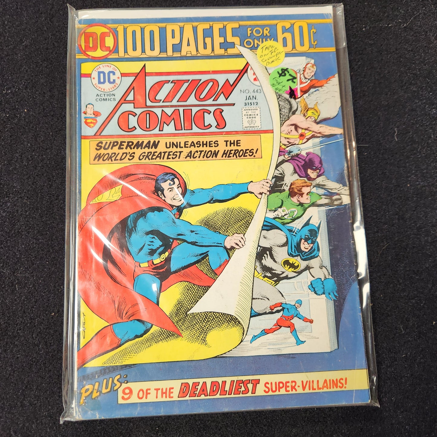 Action Comics #443 - 9 of the Deadliest Super-Villains (DC 1975)